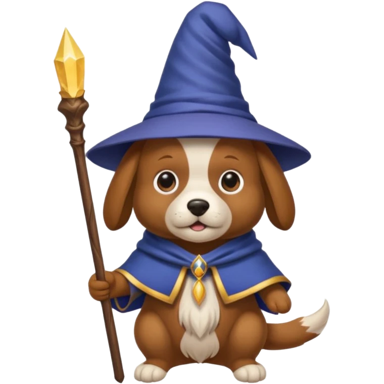 Dog wizard emoji