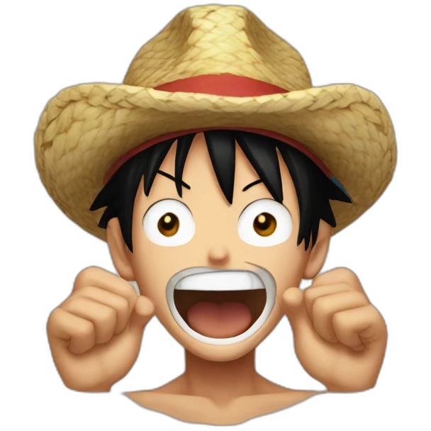 Luffy pousse emoji