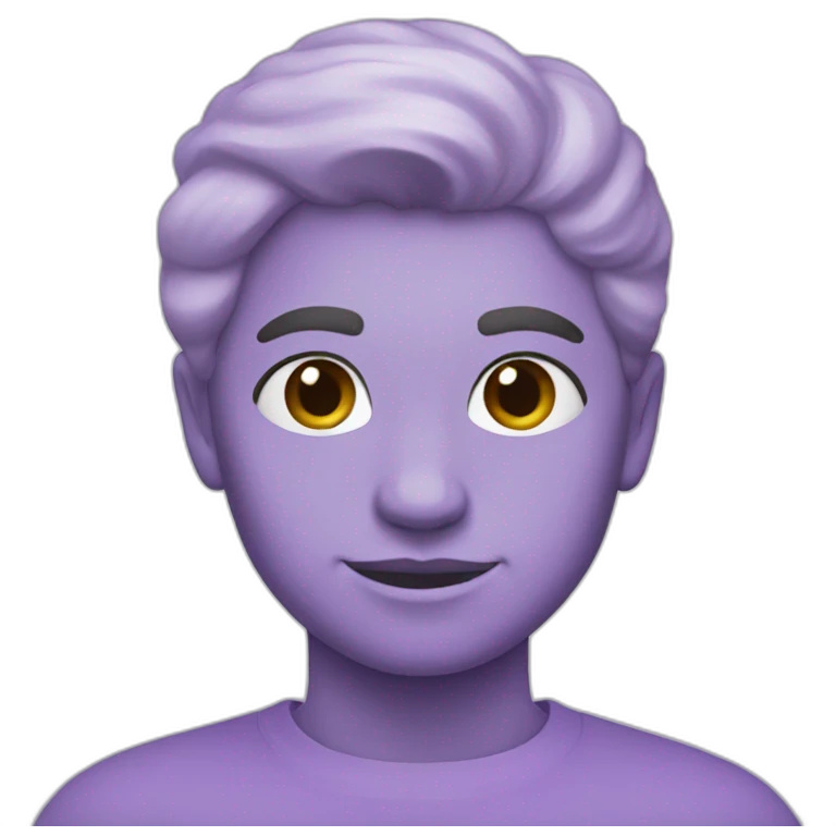 pastel purple danish emoji