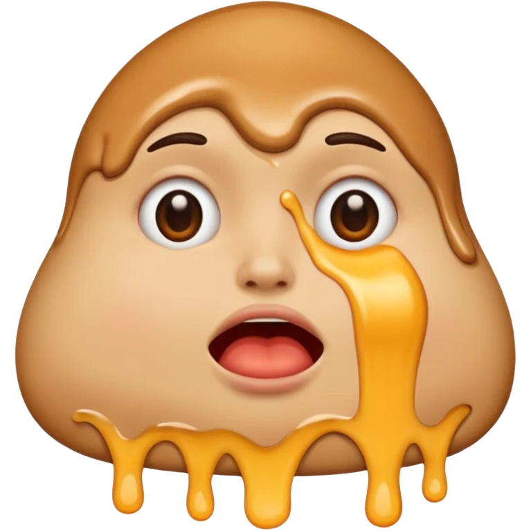 combination of these two emojis: 🫠🤤 emoji