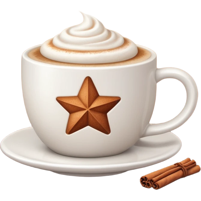 The Star Cappuccino emoji