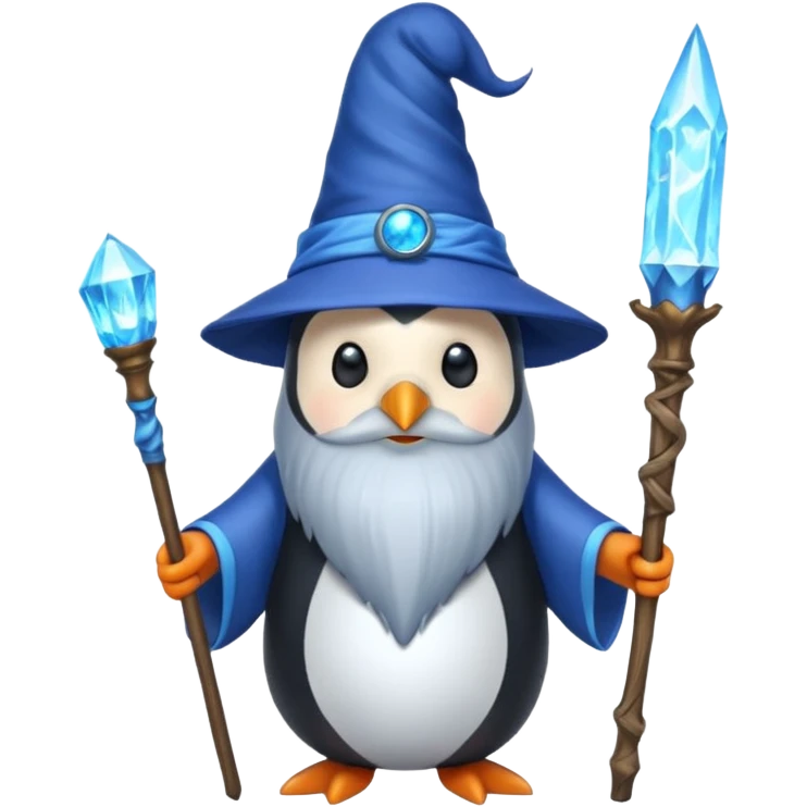Penguin Wizard emoji