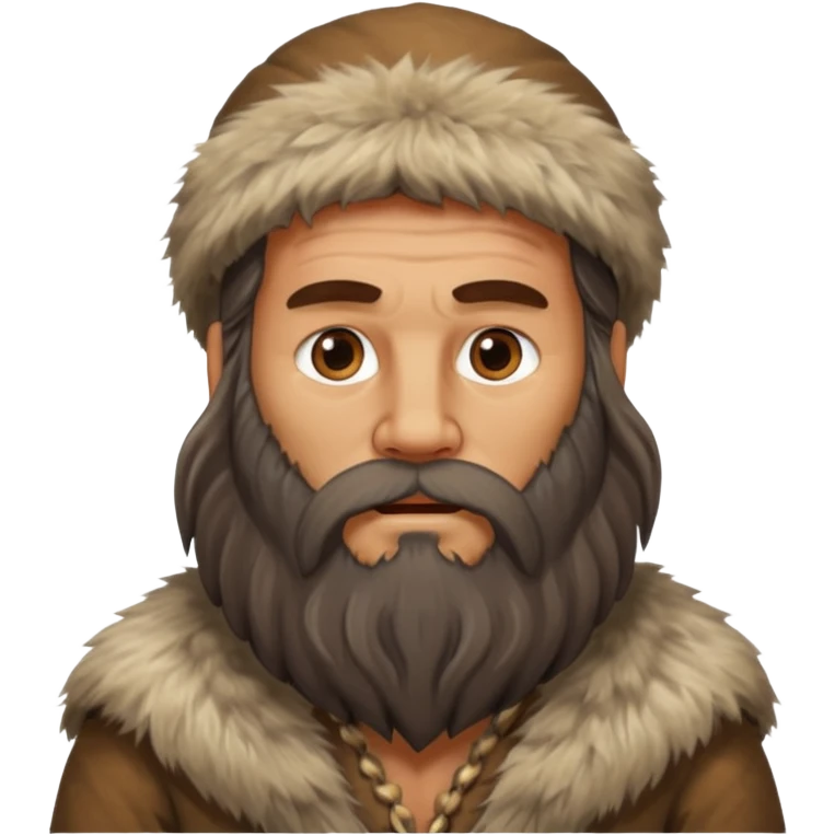 Bearded Stone Age Man – Long beard, fur clothes


 emoji