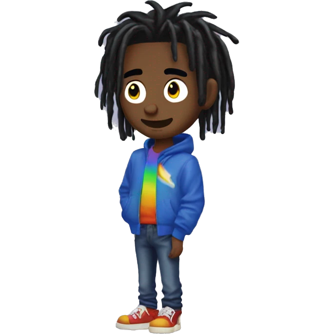 rainobow sonic character playboi carti styled emoji