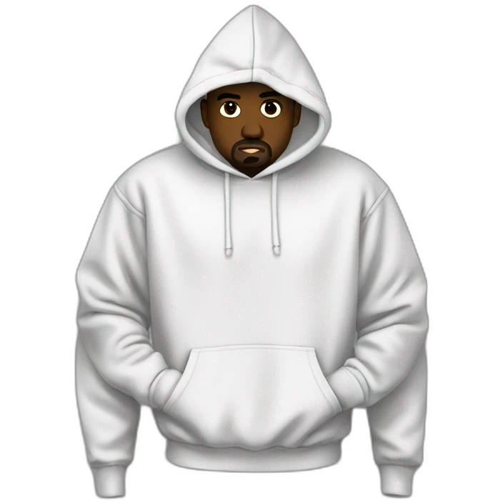 Kanye West torso takashi hoodie emoji