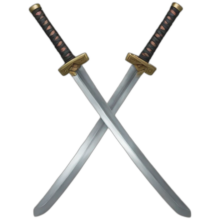 Triple katana emoji