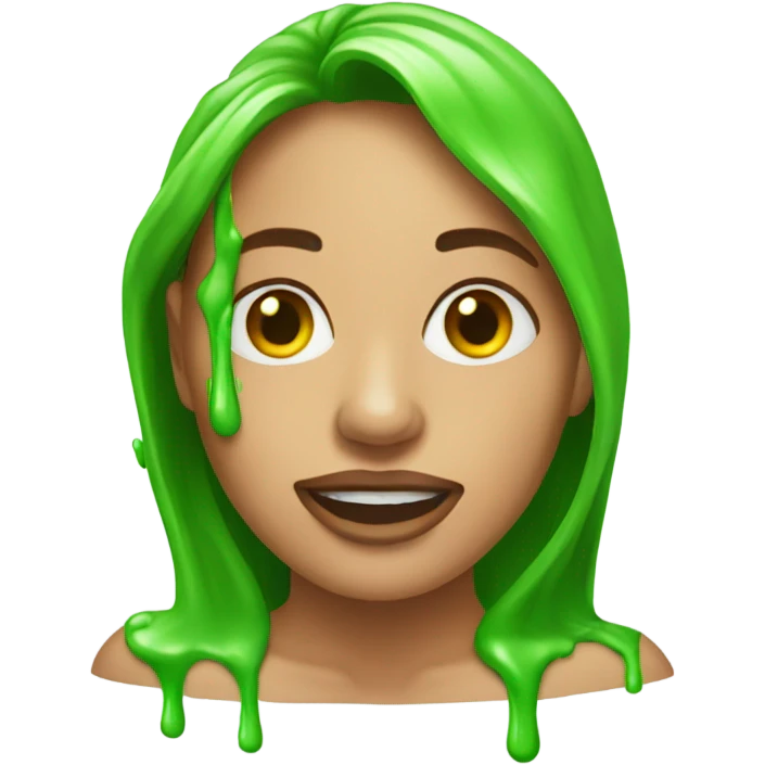 Woman slimed emoji