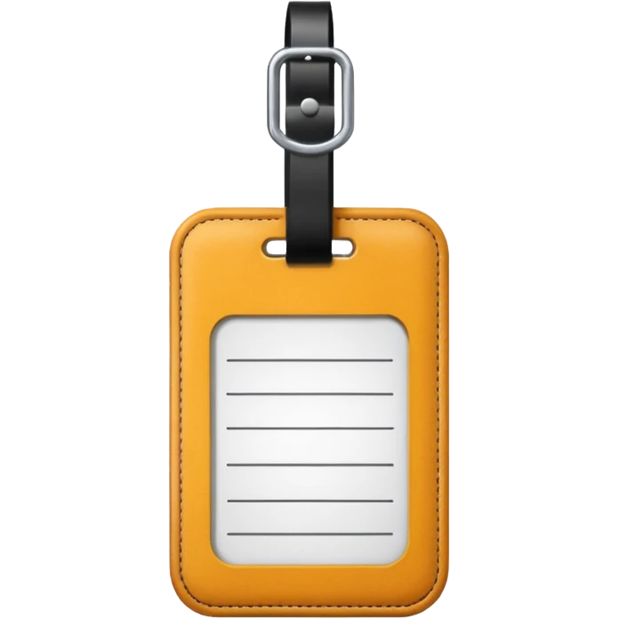 luggage tag emoji