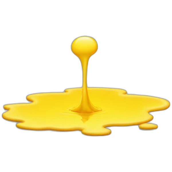 Yellow puddle emoji