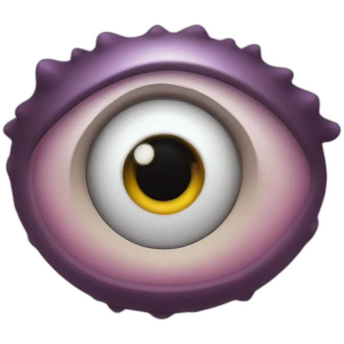 een oog monster emoji