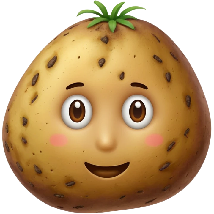 potato vegetable without face emoji