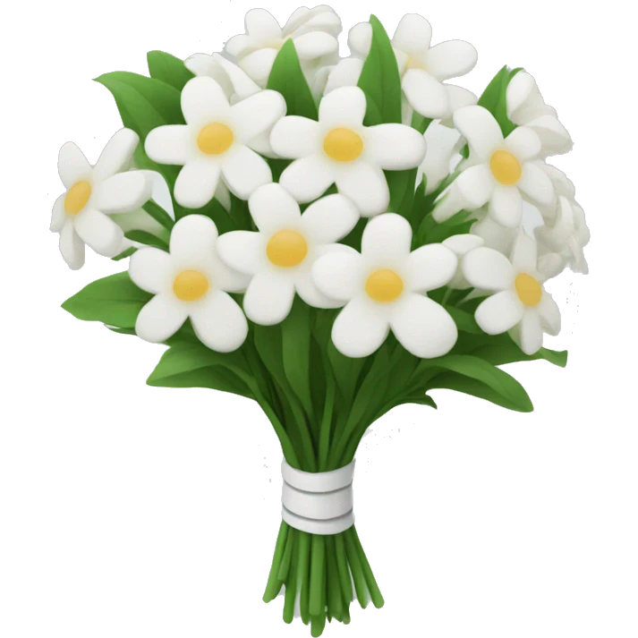 Bouquet of white flowers emoji