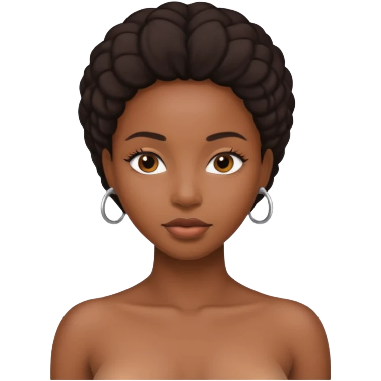 Naked black woman emoji