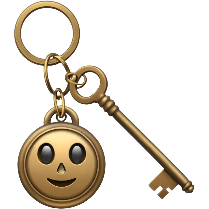 otantic keychain and key emoji