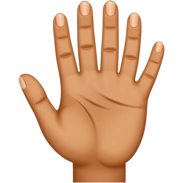 Four fingered hand emoji