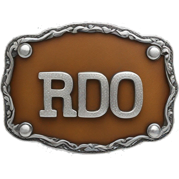 rodeo belt buckle  emoji