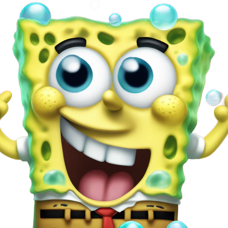 create spongebob saying lol emoji