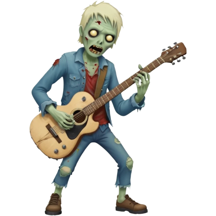 zombie guitarist emoji