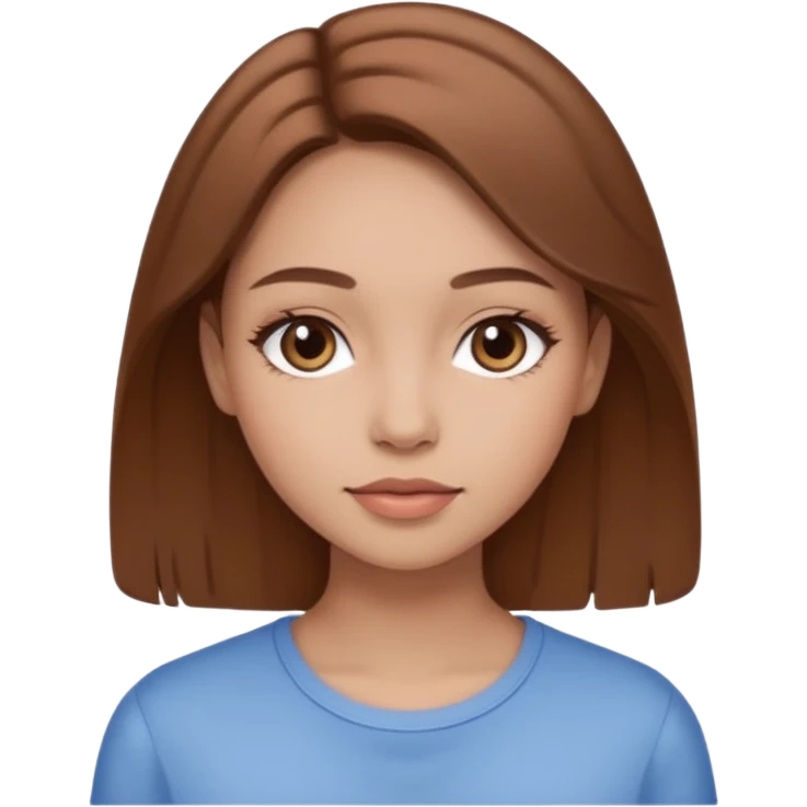 Clean girl I love brwon emoji