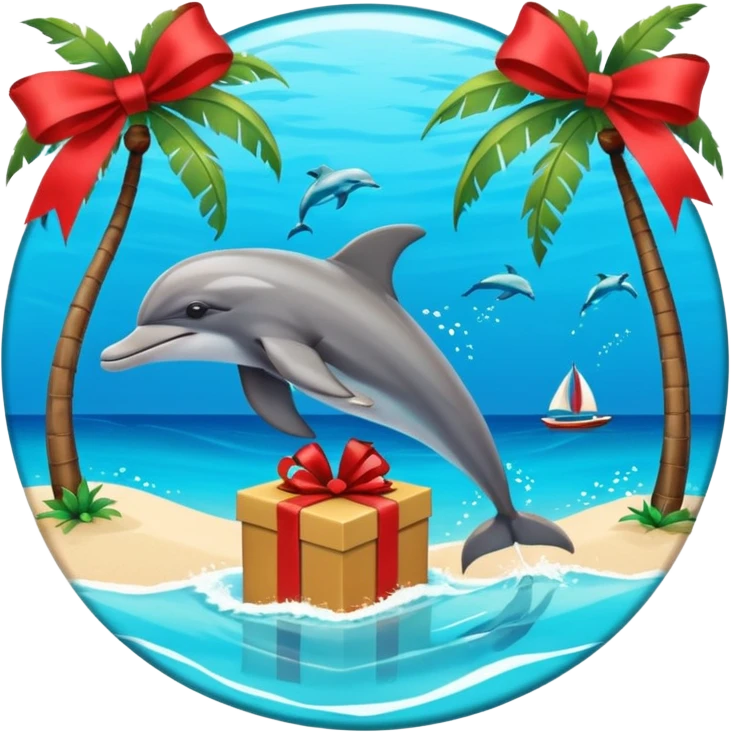 🏖️🌴🎁💝

뭐 이런거 이용해서

해변이랑 돌고래가 뛰노는 바다에 야자수가 있고 그 아래는 선물이 하나 크게 있는거야 emoji