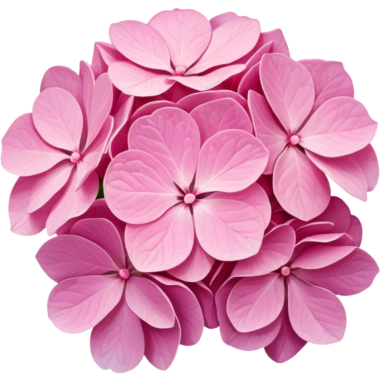 ultra realistic pink hydrangea emoji