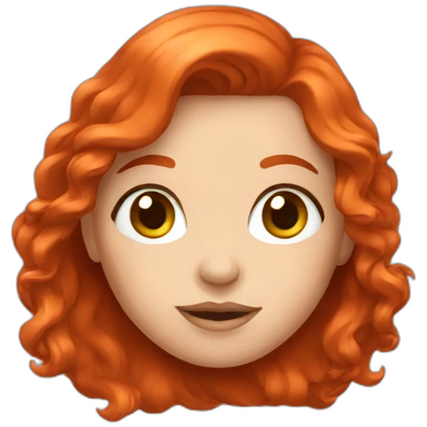 red head girl emoji