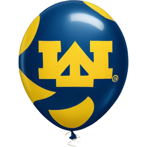 University of Michigan happy balloon emoji