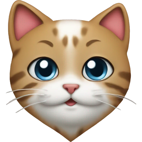 Heart with cat emoji