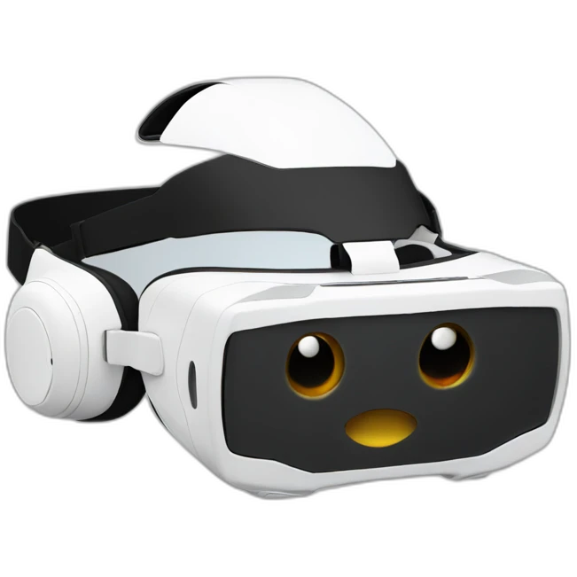 christmas white vr headset emoji