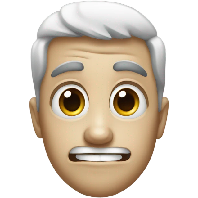 emoji with extreme underbite emoji