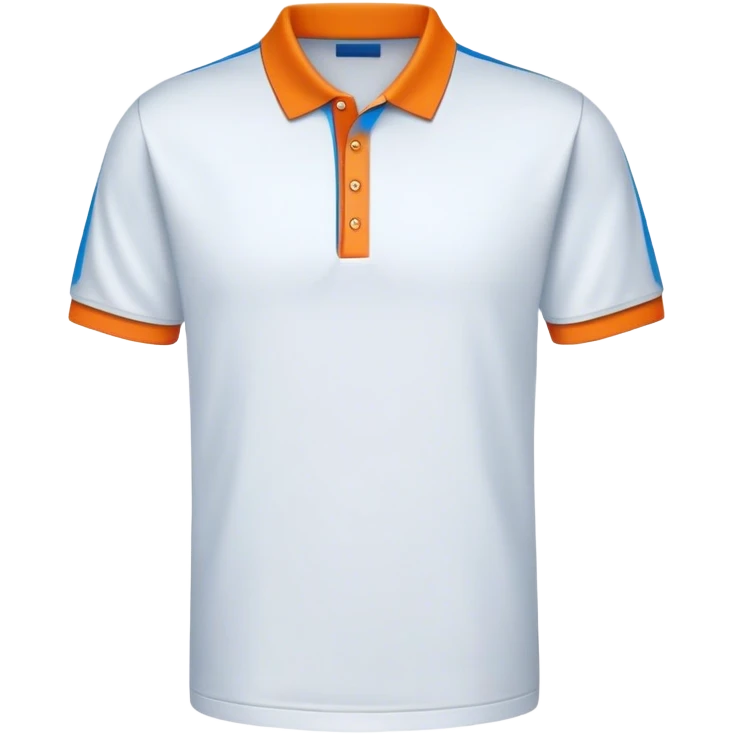 Bright colors golf shirt emoji