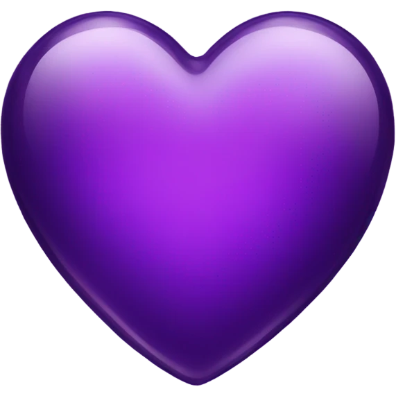 Shiny glass dark purple heart  emoji