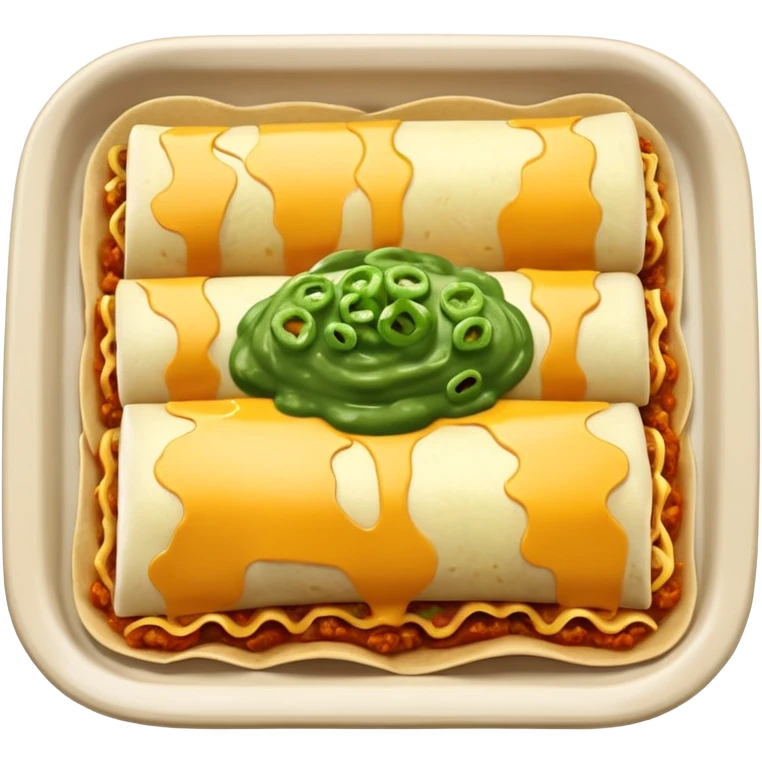 enchiladas with cheese and green sauce  emoji