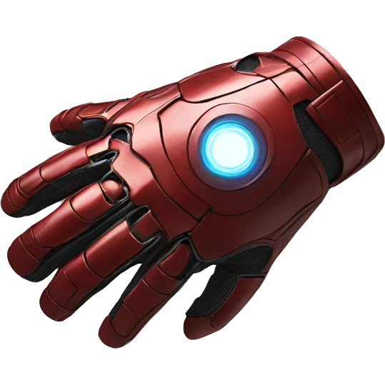 iron man glove pointed like a plane emoji