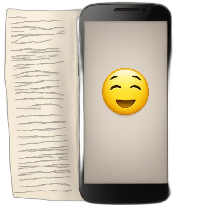 contract in smartphone emoji
