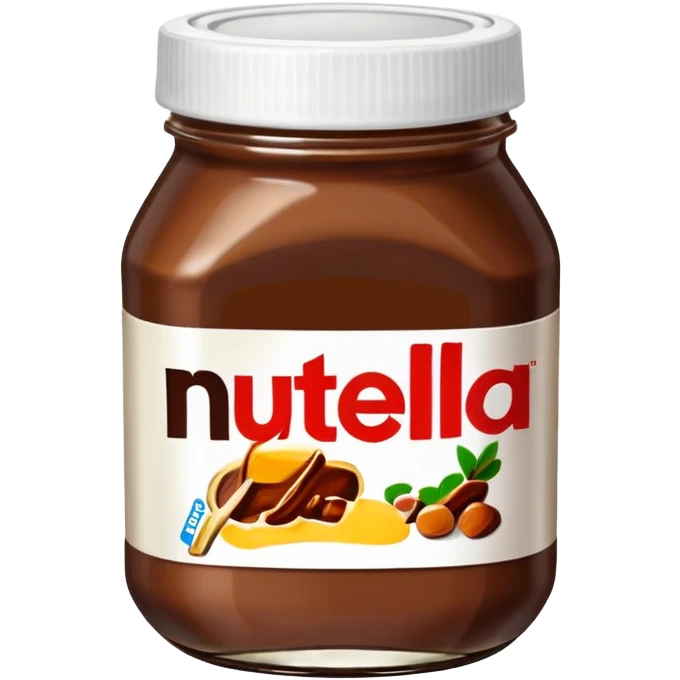 nutella jar emoji, simple and recognizable emoji