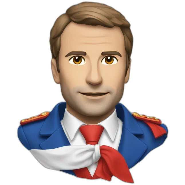 Macron bleu blanc rouge emoji