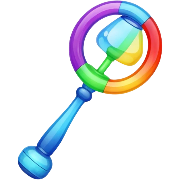Rattle – colorful emoji