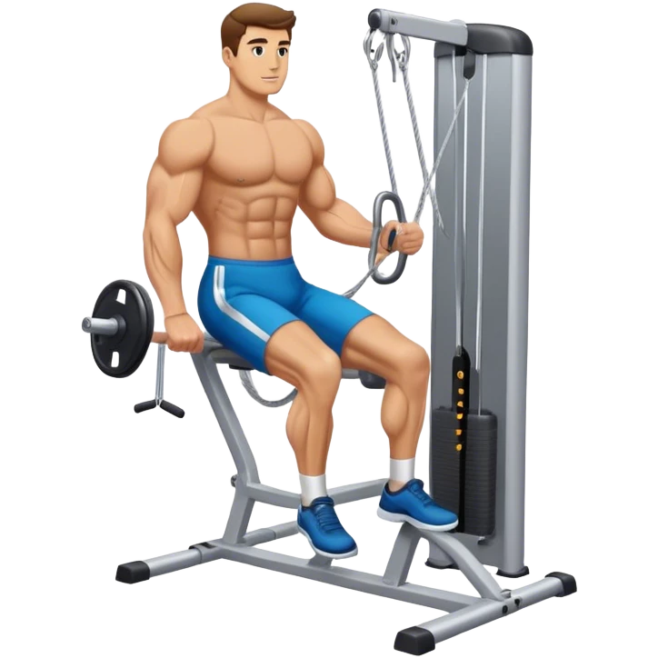 man cable-machine-leg-exercise emoji