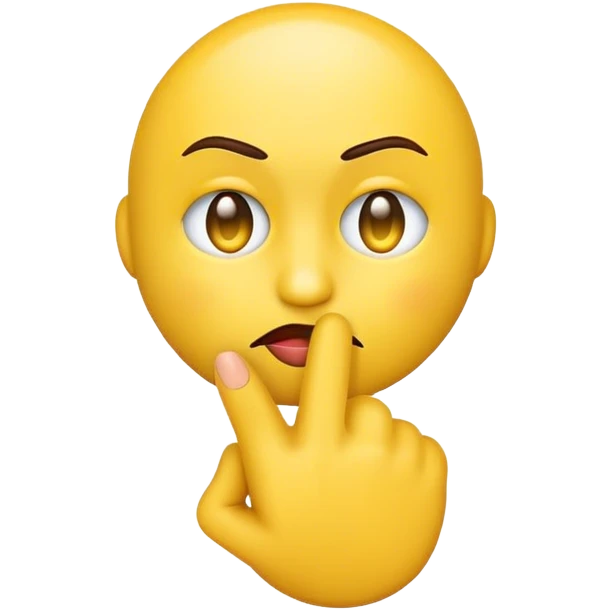 Kissing face with middle finger emoji