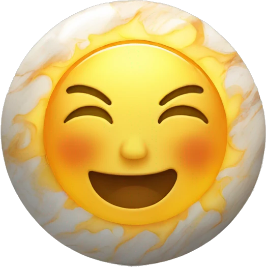 the sun as a marble emoji