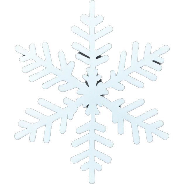 snow flakes emoji