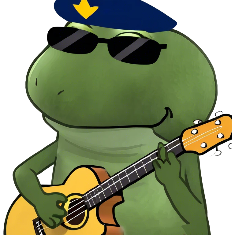 playing the guitar emoji