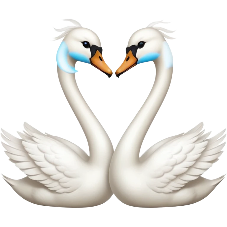 Couple swan emoji emoji