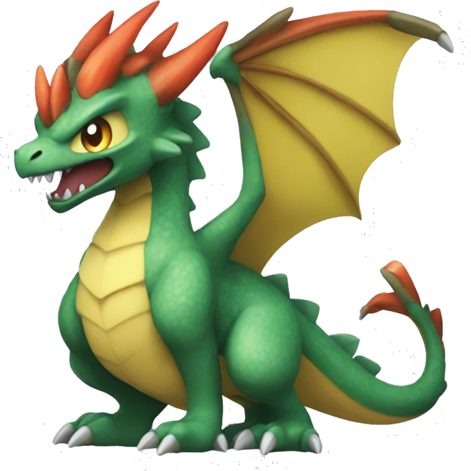 Dracofeu pokemon emoji