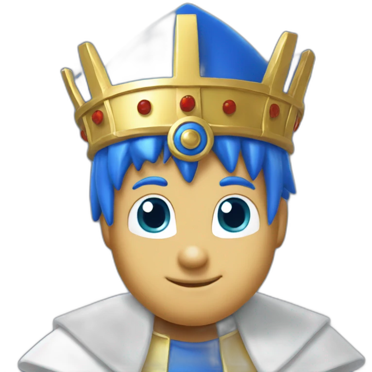Sonic the hedgehog blue pope emoji