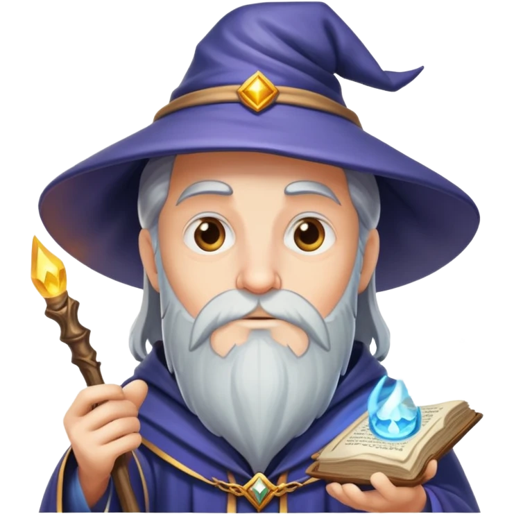 Wizard casting spells emoji