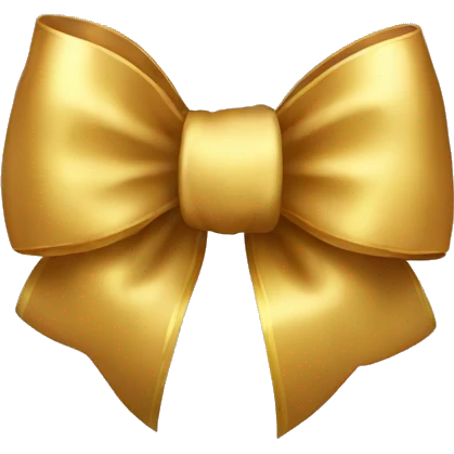 gold bow emoji