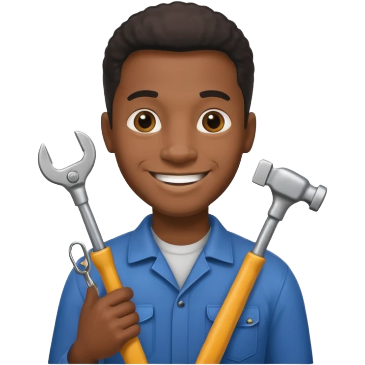 black locksmith man emoji
