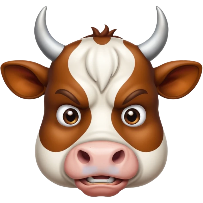 angry cow emoji